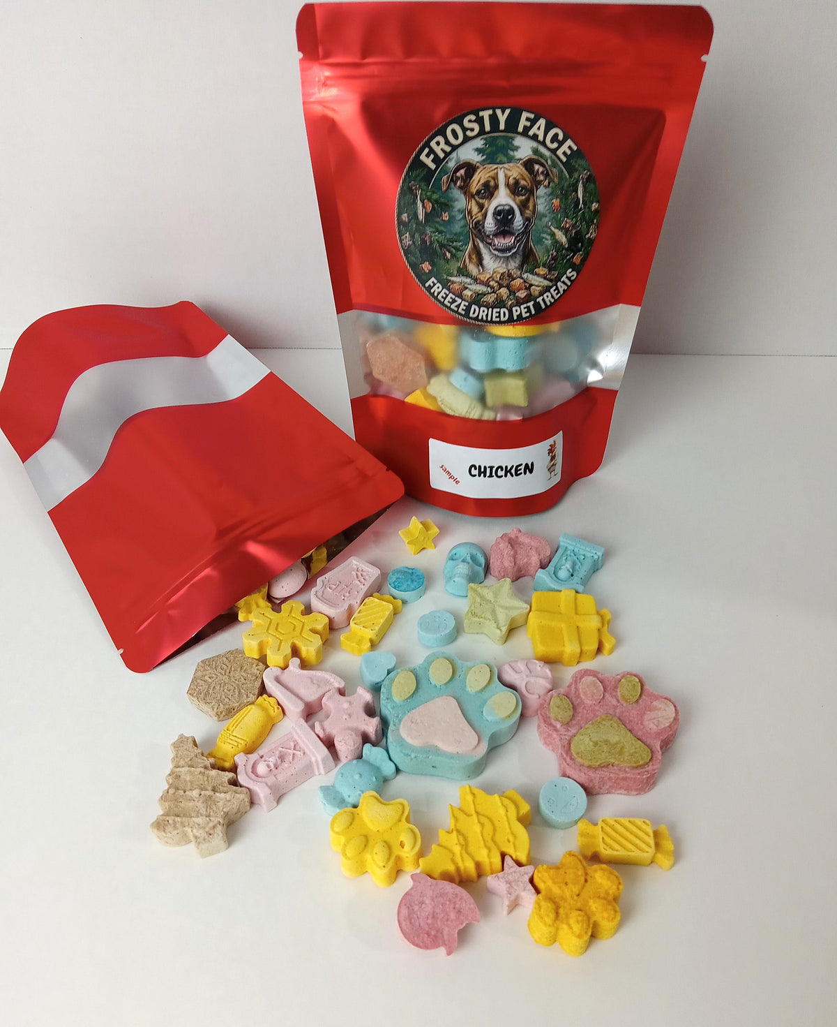 Freeze Dried Chicken Dog Treats-Naturally Colored 2.0 oz (56.6 g)