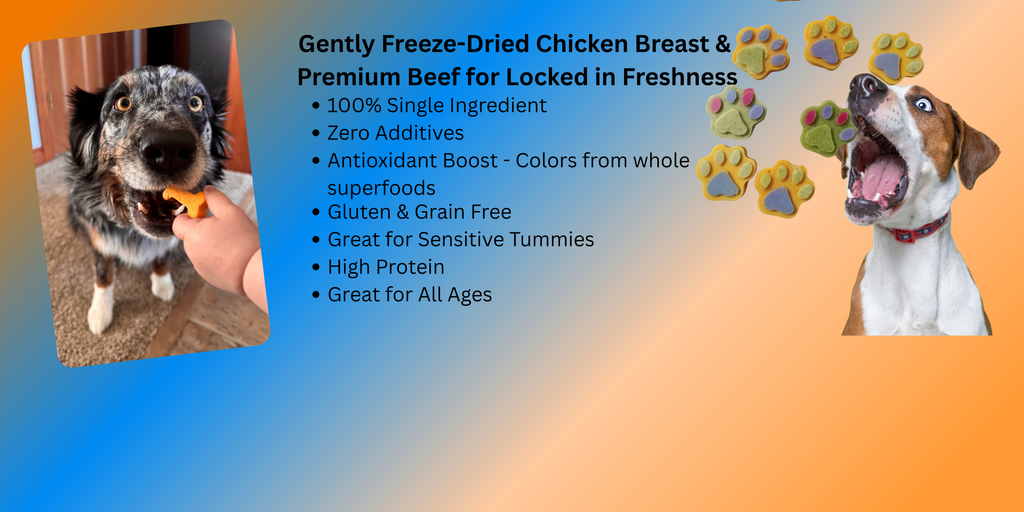 Freeze-Dried Beef Dog Treats Naturally Colored 2.0 oz (56.6 g)